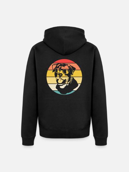 Best Rottweiler - Unisex Premium Organic Zip Hoodie - black