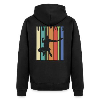 Ultimate Frisbee - Veste à capuche bio Premium Unisexe - noir - Dos - Nico (187cm)
