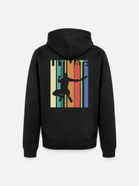Ultimate Frisbee - Unisex Premium Organic Zip Hoodie - black