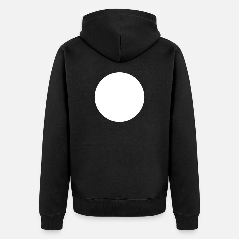 Cercle blanc - Veste à capuche bio Premium Unisexe - noir
