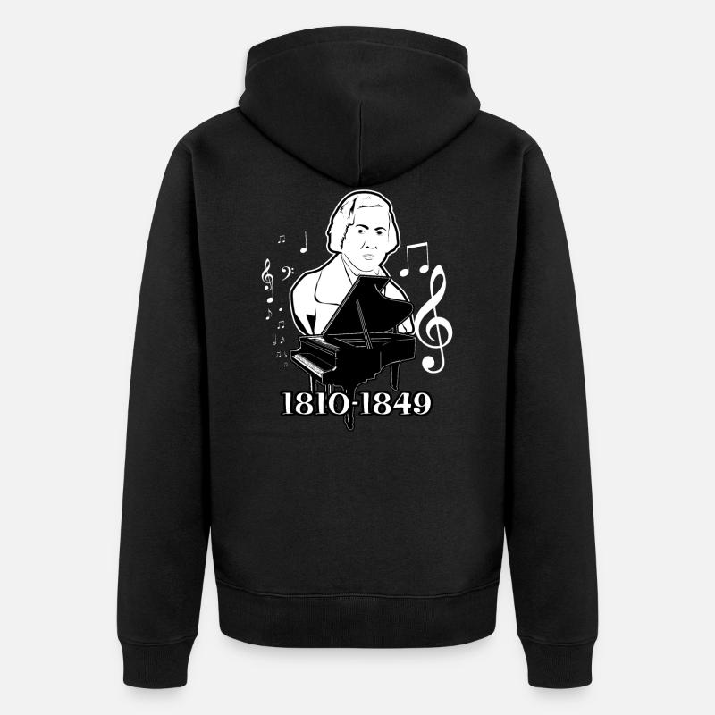 Frédéric Chopin - Veste à capuche bio Premium Unisexe - noir