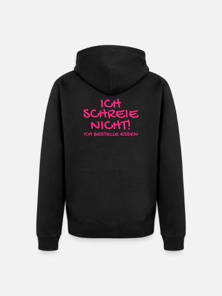 Baby Babysprüche - Unisex Premium Bio Zip Hoodie - Schwarz
