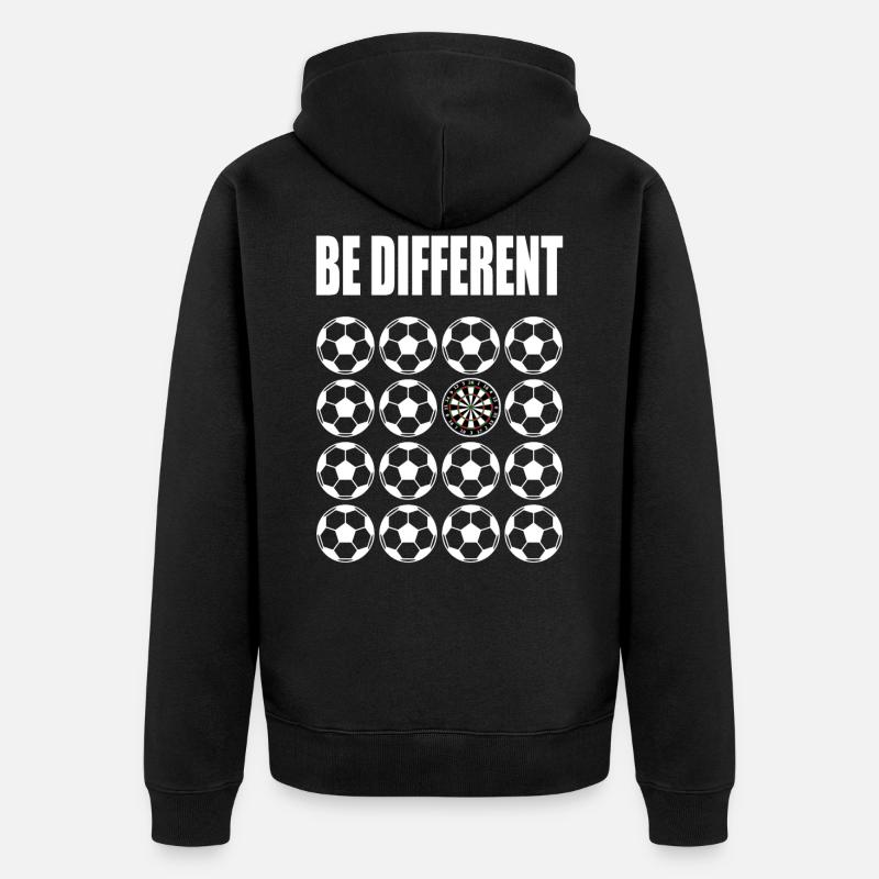 Jeu de fléchettes fléchettes - Veste à capuche bio Premium Unisexe - noir