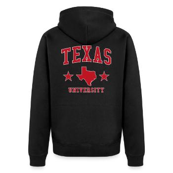 Université du Texas - Veste à capuche bio Premium Unisexe - noir - Dos - Nico (187cm)