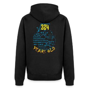 18 ans - Veste à capuche bio Premium Unisexe - noir - Dos - Nico (187cm)