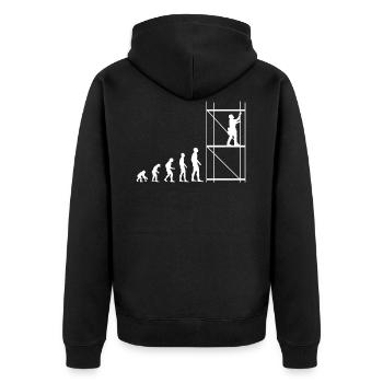 Cadeau drôle d'échafaudage de profession d'échafaudage - Veste à capuche bio Premium Unisexe - noir - Dos - Nico (187cm)
