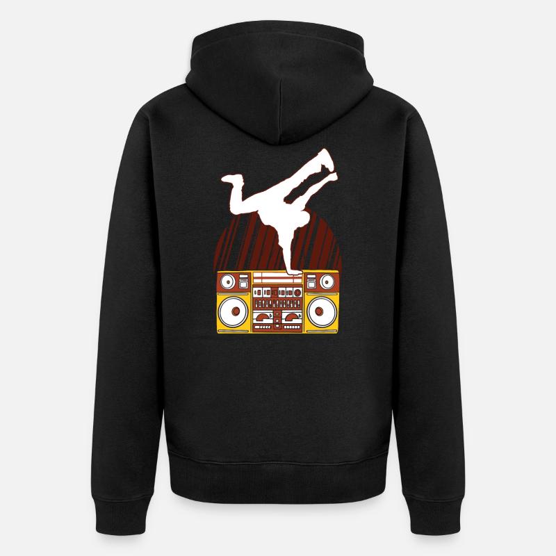 Mouvement Breakdancer - Veste à capuche bio Premium Unisexe - noir