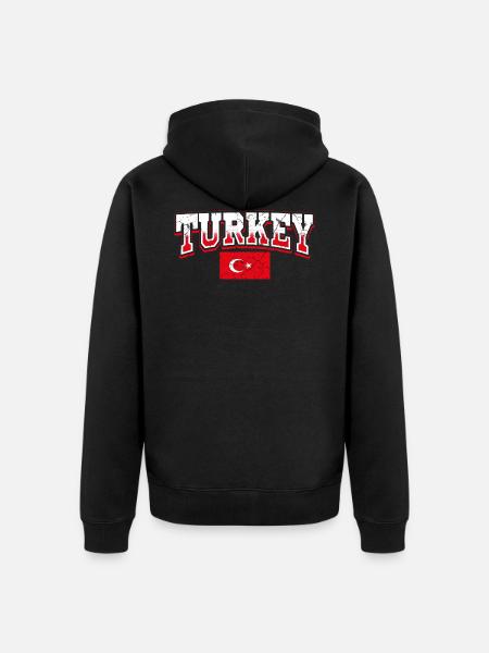 Turquie - Veste à capuche bio Premium Unisexe - noir