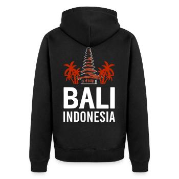 Bali - Veste à capuche bio Premium Unisexe - noir - Dos - Nico (187cm)