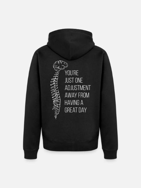 Physiotherapy Physiotherapist Chiropractic Chiro - Unisex Premium Organic Zip Hoodie - black