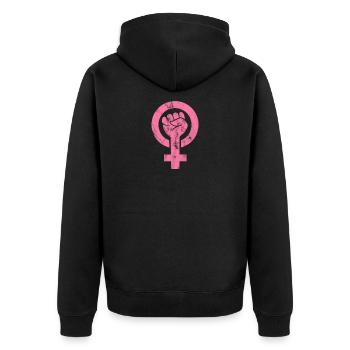 Women will rise - Frauenpower - Égalité - Veste à capuche bio Premium Unisexe - noir - Dos - Nico (187cm)
