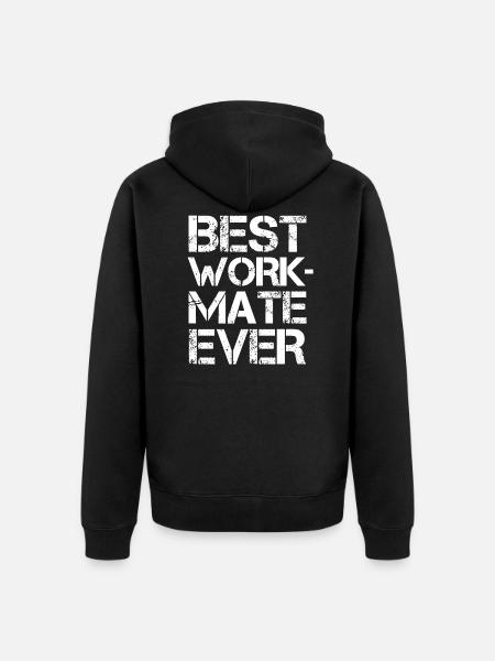 Beste Kollegin Bester Arbeitskollege Geschenk - Premium økologisk unisex-hættejakke - sort