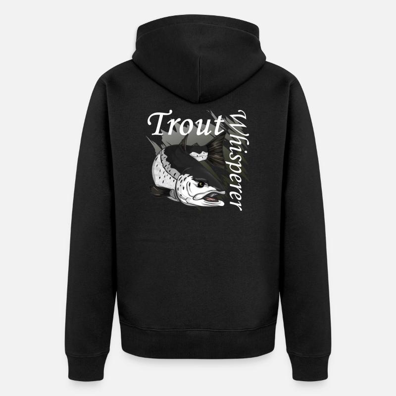 Truites murmureurs - Veste à capuche bio Premium Unisexe - noir