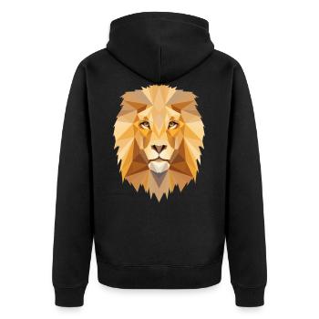 Lion Horoscope Signes du zodiaque - Veste à capuche bio Premium Unisexe - noir - Dos - Nico (187cm)