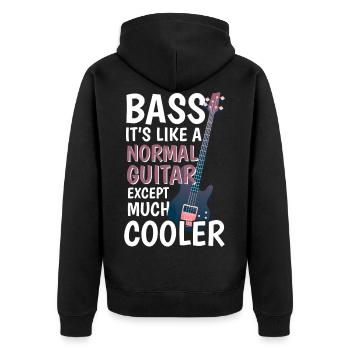 Groupe musicien Bass - Veste à capuche bio Premium Unisexe - noir - Dos - Nico (187cm)