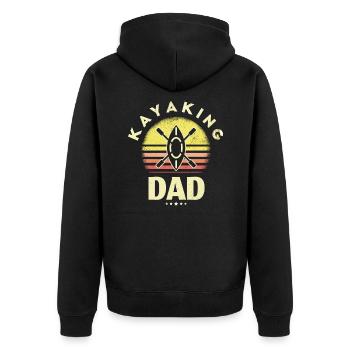 Kayak Papa Kayak - Veste à capuche bio Premium Unisexe - noir - Dos - Nico (187cm)