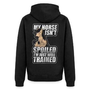 Cheval Animal - Veste à capuche bio Premium Unisexe - noir - Dos - Nico (187cm)