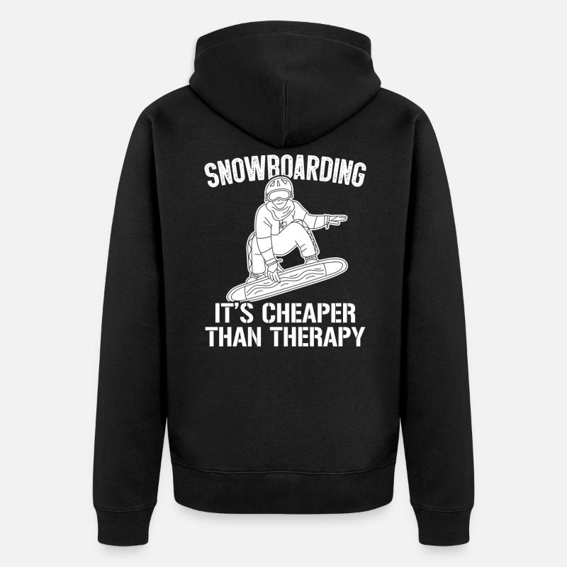 SNOWBOARDING Snowboard - Veste à capuche bio Premium Unisexe - noir