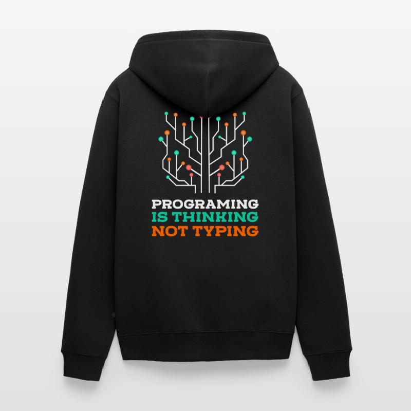 Programmer Coder Nerd Unisex Premium Organic Zip Hoodie