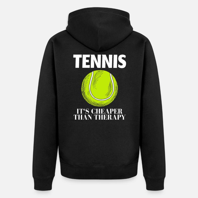 Jeu de tennis - Veste à capuche bio Premium Unisexe - noir