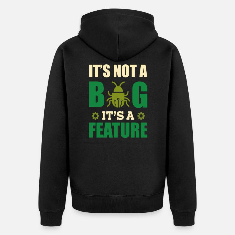 Informatiker Programmierer - Unisex Premium Bio Zip Hoodie - Schwarz