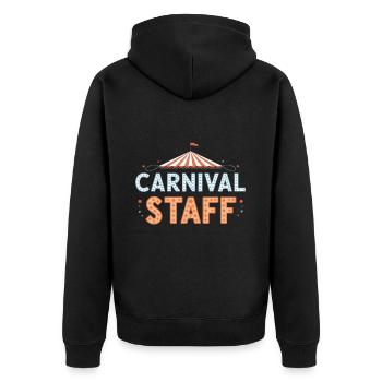 Cirque Carnaval Carnaval - Veste à capuche bio Premium Unisexe - noir - Dos - Nico (187cm)