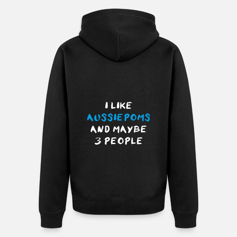 Aussiepom - Veste à capuche bio Premium Unisexe - noir
