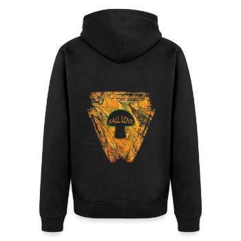 champignon e 116 - Veste à capuche bio Premium Unisexe - noir - Dos - Nico (187cm)