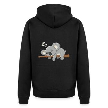 Koala Koala Koala Ours Koala Animal - Veste à capuche bio Premium Unisexe - noir - Dos - Nico (187cm)