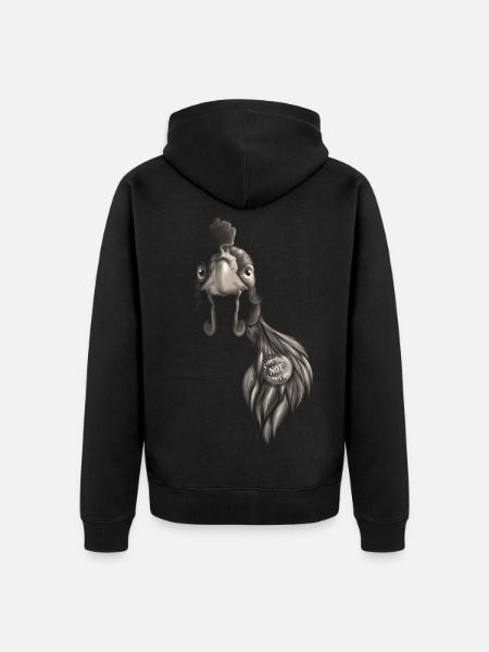 Someone NOT something - Unisex Premium Bio Zip Hoodie - Schwarz