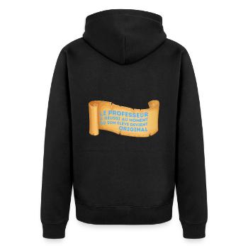 Maitre Formidable Cadeau Enseignants Prof - Veste à capuche bio Premium Unisexe - noir - Dos - Nico (187cm)