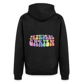 Mignon Jardin d’enfants Cool Pre-K Enseignant & Élèves Cadeau - Veste à capuche bio Premium Unisexe - noir - Dos - Nico (187cm)