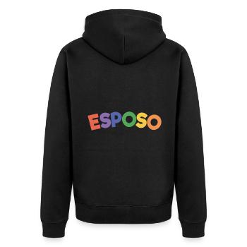 Esposo Husband To Be Groom Married Men Wedding - Unisex Premium Organic Zip Hoodie - black - Back - Nico (187cm)