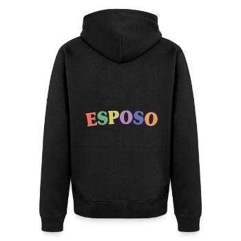 Esposo Husband To Be Groom Married Men Wedding - Unisex Premium Organic Zip Hoodie - black - Back - Nico (187cm)