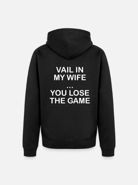 Kartenspiel Spruch Geschenkidee - Unisex Premium Bio Zip Hoodie - Schwarz