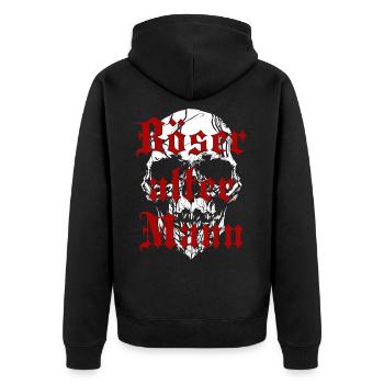 Vieil homme maléfique - Veste à capuche bio Premium Unisexe - noir - Dos - Nico (187cm)