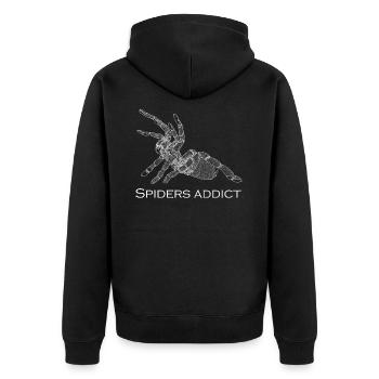 Spiders addict - Veste à capuche bio Premium Unisexe - noir - Dos - Nico (187cm)