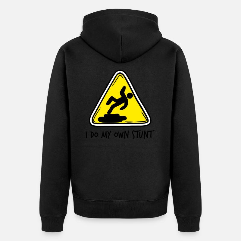 Ma propre signalisation de cascade - Veste à capuche bio Premium Unisexe - noir