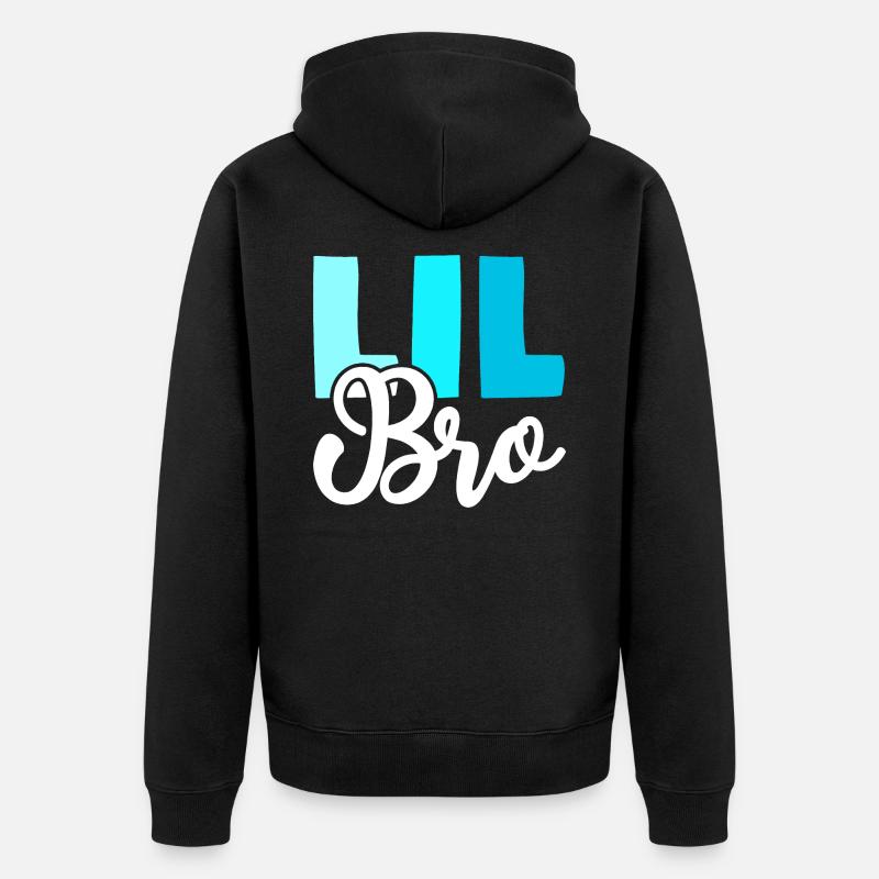LIL BRO Frères et sœurs - Veste à capuche bio Premium Unisexe - noir
