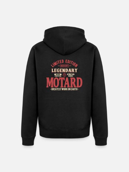 Motard - Veste à capuche bio Premium Unisexe - noir