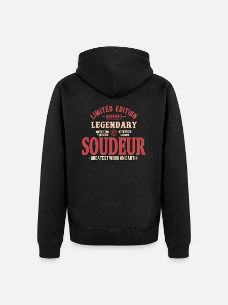 Soudeur - Veste à capuche bio Premium Unisexe - noir