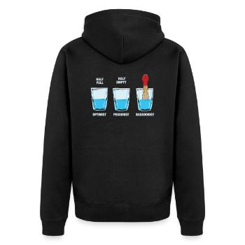 Musical Instrument - Bassoon Player - Music Gift - Unisex Premium Organic Zip Hoodie - black - Back - Nico (187cm)