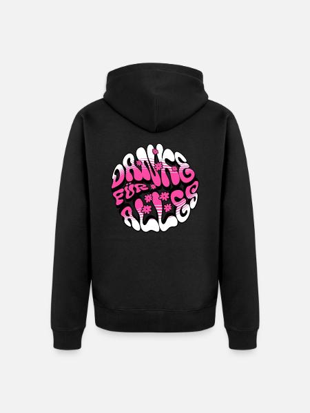 Danke für alles - Unisex Premium Bio Zip Hoodie - Schwarz