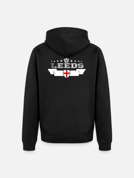leeds - Veste à capuche bio Premium Unisexe - noir