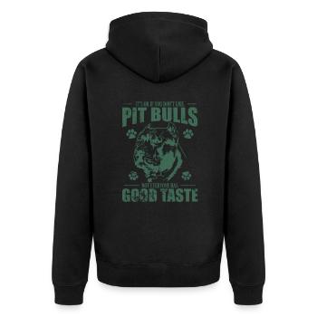Ce n’est pas grave si vous n’aimez pas Pit Bulls Dog - Veste à capuche bio Premium Unisexe - noir - Dos - Nico (187cm)