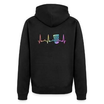 Palatinat Palatinat Rhénanie-Palatinat - Veste à capuche bio Premium Unisexe - noir - Dos - Nico (187cm)