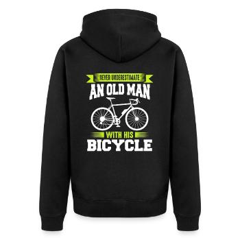 Vélo Vélo de montagne Cyclisme - Veste à capuche bio Premium Unisexe - noir - Dos - Nico (187cm)