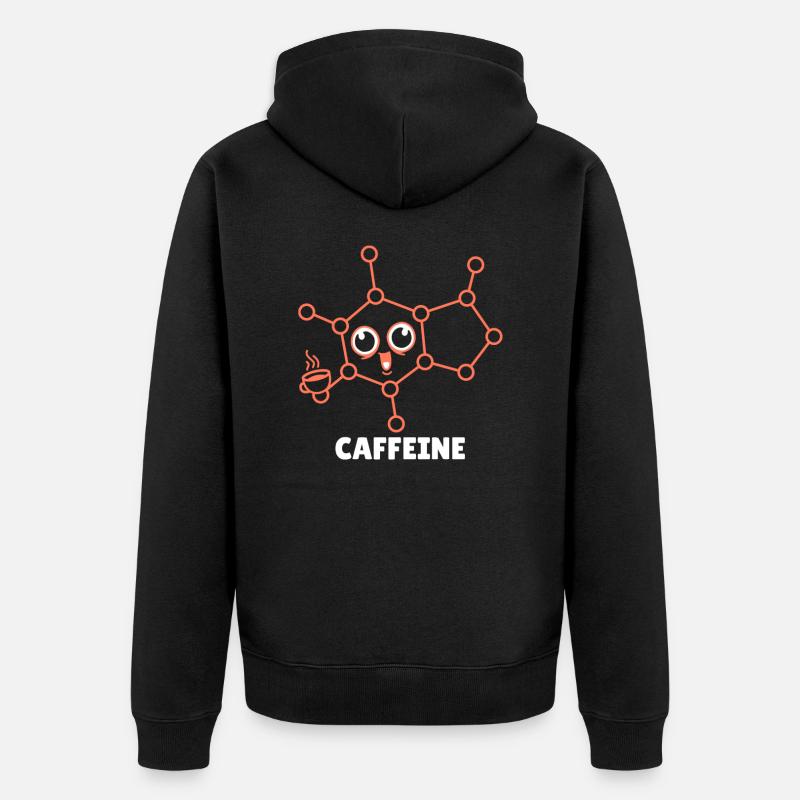 Chimiste Chimie Science Atome Molécule - Veste à capuche bio Premium Unisexe - noir