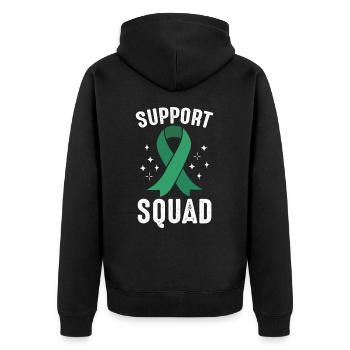 Kidney DonorKidney Transplant Kidney Organ Org - Unisex Premium Organic Zip Hoodie - black - Back - Nico (187cm)