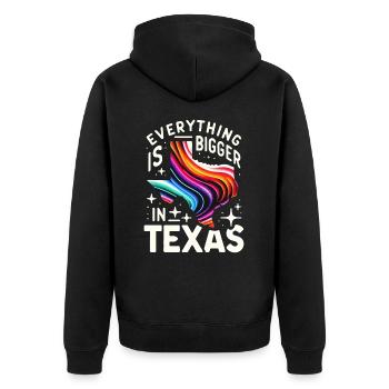 État du Texas Texans Texas - Veste à capuche bio Premium Unisexe - noir - Dos - Nico (187cm)